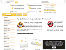 Tablet Screenshot of meinedruckerei24.de